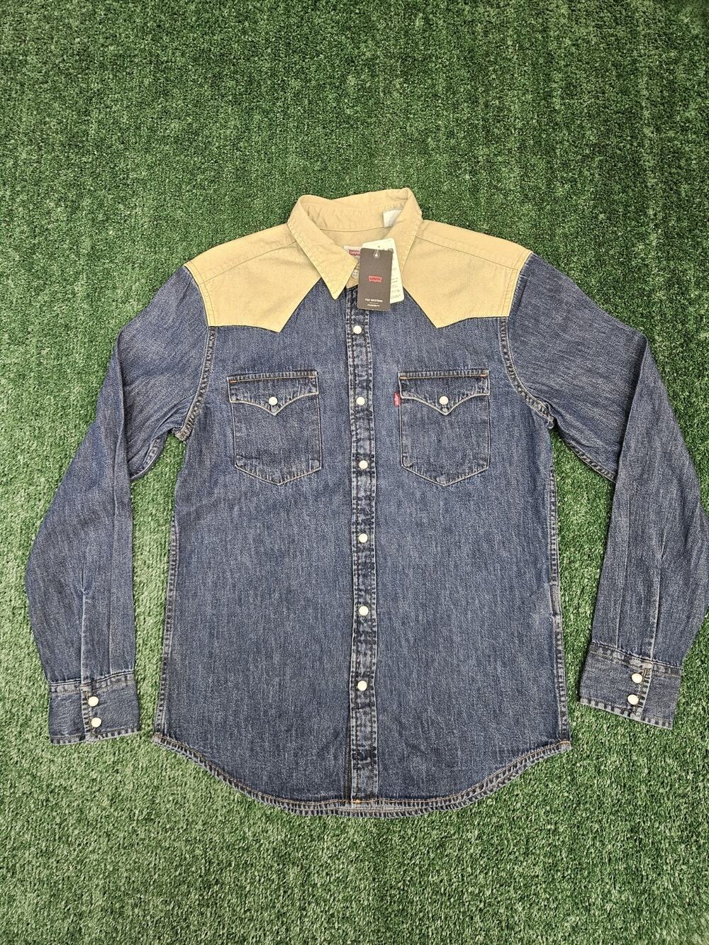 NWT Levi's Men's Classic Western Cowboy Shirt Levis Men’s Size Small